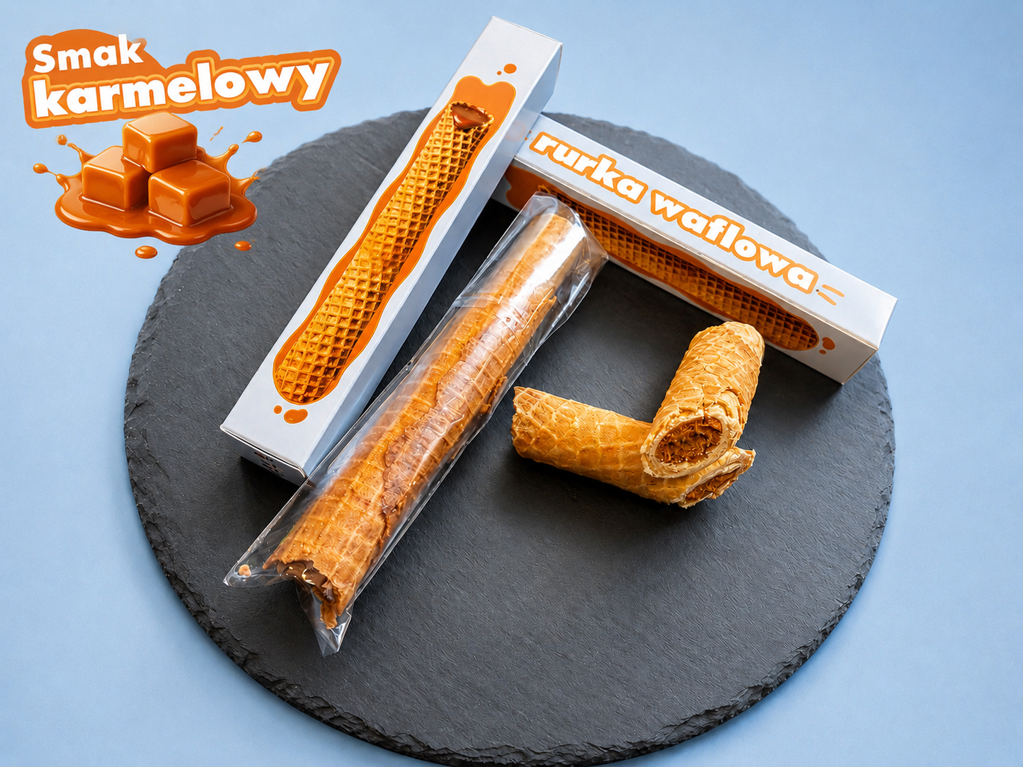 Rurka waflowa z mlekiem zagęszczonym Smak Klasyczny