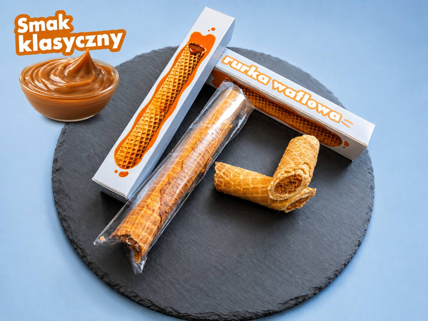Rurka waflowa z mlekiem zagęszczonym Smak Klasyczny