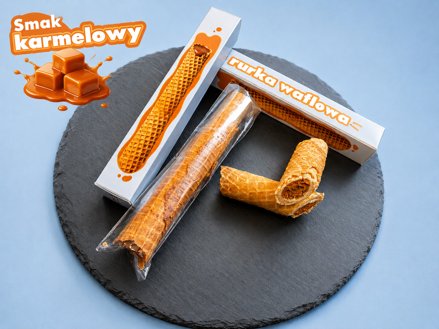 Rurka waflowa z mlekiem zagęszczonym Smak Klasyczny